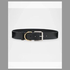 Givenchy NWT Voyou Logo Leather Belt (Orig.$595) w/tax (Size 34in-85cm) Black